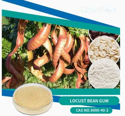 Alimentos e cosméticos orgânicos Goma de alface em pó CAS NO 9000-40-2 Goma de feijão de gafanhoto