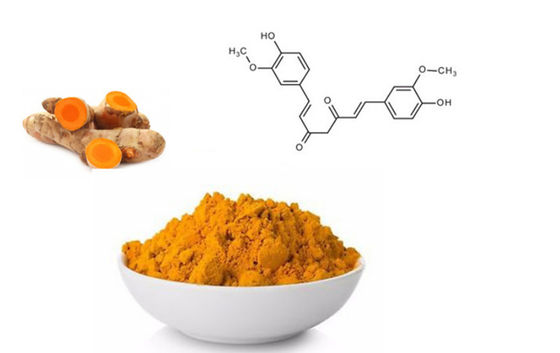 Extracto de raiz vegetal de cúrcuma, em pó, natural, orgânico, certificado CAS NO 458-37-7