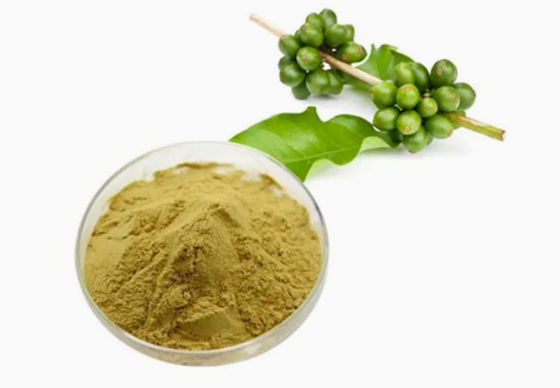 Farmacêutico Saúde Extracto de Grão de Café Verde CAS NO 327-97-9 Pó natural puro