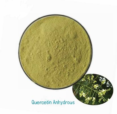 Extracto vegetal de qualidade farmacêutica Quercetina Anidra CAS NO 117-39-5 Pó amarelo